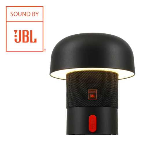 Kooduu SensaPlayMini JBL høyttaler lampe oppladbar antrasitt H16cm Kooduu SensaPlayMini JBL høyttaler lampe oppladbar antrasitt H16cm