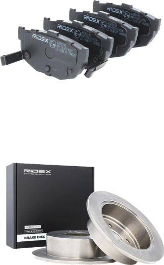 Bremseskiver og -klosser RIDEX 3405B2468