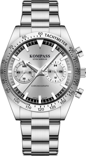 Kompass Airborne Chronograph Silver