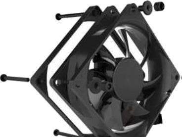 Noiseblocker Blacksilentpro P-1 8cm Kjølevifte 1500 RPM 15,4 dB Svart