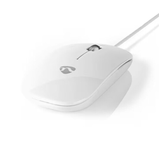 Nedis Optisk USB Mus 1000 dpi Hvit - Universell Design
