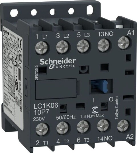 Schneider Electric LC1K0910E7 Kontaktor 3-Polet, 1 Sl