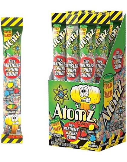12 stk Toxic Waste Atomz Supersur av 60g   Hel eske