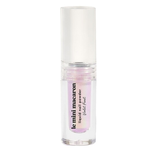 Le Mini Macaron Liquid Nail Powder Violet Frost 2ml