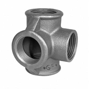 Galvanisert T-rør med sideutløp 3/4"