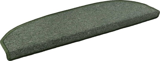  Selvlimende trappematter 15 pcs Mørkegrønn 80 x 24,5 x 3,5 cm
