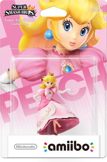 Nintendo Amiibo Figurine Peach No. 2 med Bluetooth og NFC