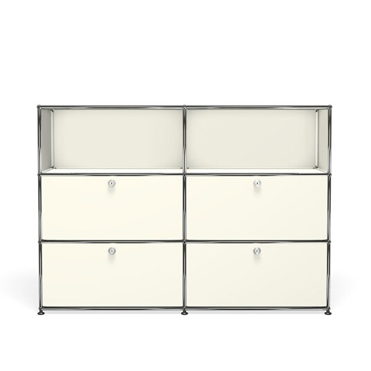Usm - Usm Haller 11, Pure White - Sideboards Og Skjenker - Fritz Haller,Paul Schärer - Hvit - Metall