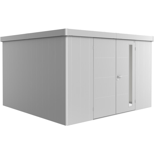 BIOHORT REDSKAPSBOD NEO 4D DOBBELDØR SØLV METALLIC BIOHORT REDSKAPSBOD NEO 4D DOBBELDØR SØLV METALLIC