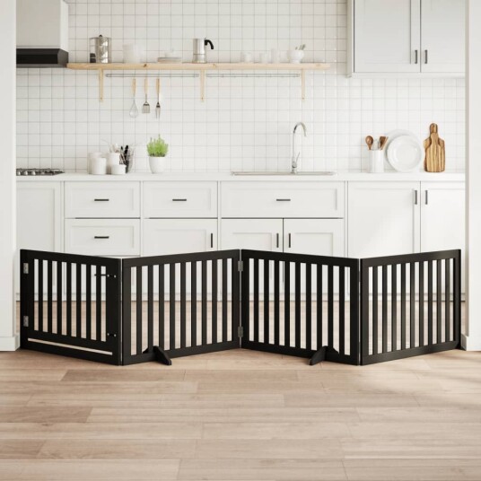 Hundeport Sammenleggbar 4 Paneler Svart 320 cm Poppeltre 352257 Hundeport Sammenleggbar 4 Paneler Svart 320 cm Poppeltre 352257