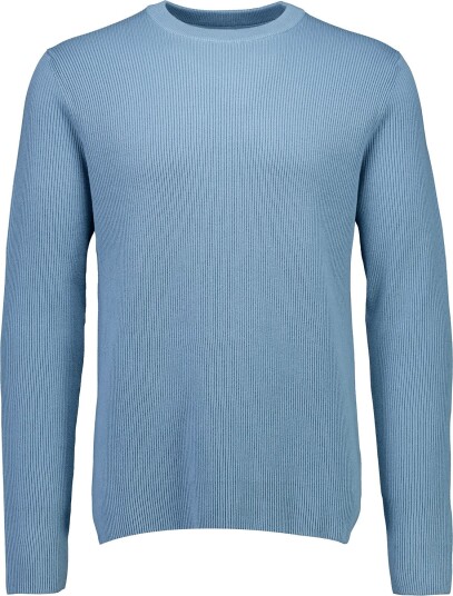 Lindbergh Rib Knitted O Neck Knit Blue XXL
