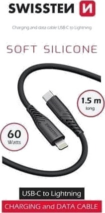 Swissten Usb-Kabel Usb-C Usb-C 1,5 M Svart 71534010 Swissten Usb-Kabel Usb-C Usb-C 1,5 M Svart 71534010