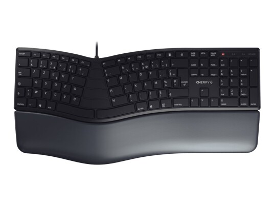 Cherry Kc 4500 Ergo - Tastatur - Usb - Azerty - Fransk - Svart Cherry Kc 4500 Ergo - Tastatur - Usb - Azerty - Fransk - Svart
