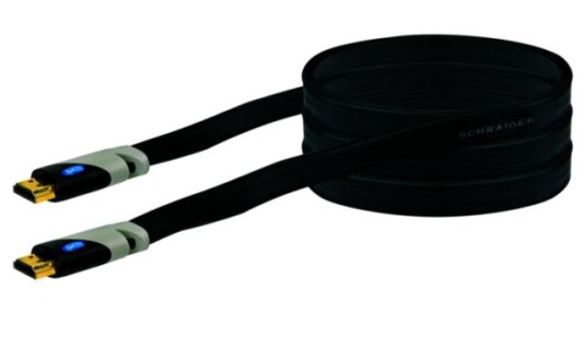 SCHWAIGER HDMI Kabel 1,5m flach Schwarz