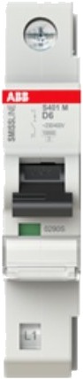 Abb S401m-B13, Miniatyr-Automatsikring, 10000 A, Ip20