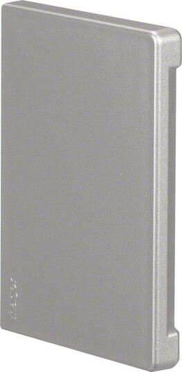 Hager BR651006LAN Endestykke Aluminium, Symmetrisk 100 X 68 mm