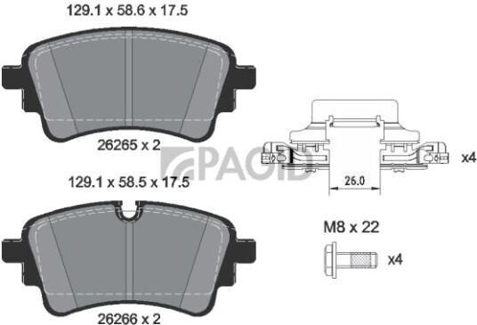 PAGID T2890N Bremseklosser PAGID T2890N Bremseklosser