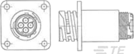 Te Connectivity Rundstift Flensstik Totalt Antall Poler 37 Serie Rundstift Tilkobling Cpc 1 Stk