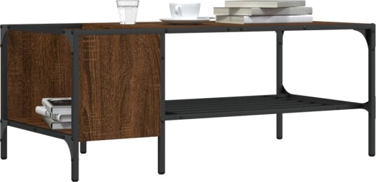 Salongbord med stativ brun eik 100x51x40 cm konstruert tre 8721012195189 Salongbord med stativ brun eik 100x51x40 cm konstruert tre 8721012195189
