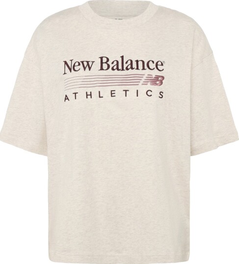 New Balance Trackside Oversized T Shirt Grey XL