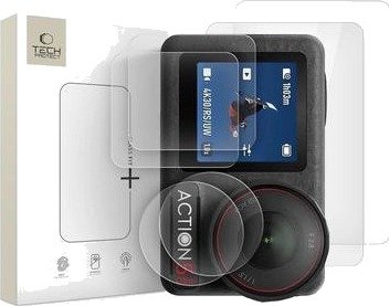 Dji Osmo Action 5 Pro Tech-Protect Glass Fit+ Beskyttelsesglass - 2 stk. - Klar