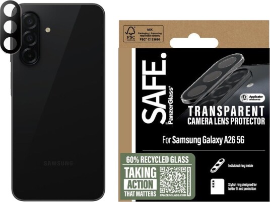 PanzerGlass SAFE Kameralinsebeskytter Gjennomsiktig for Samsung Galaxy A25 5G