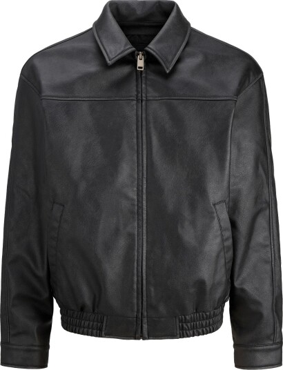 Jack & Jones Jjmarlon Pu Jacket Black XL