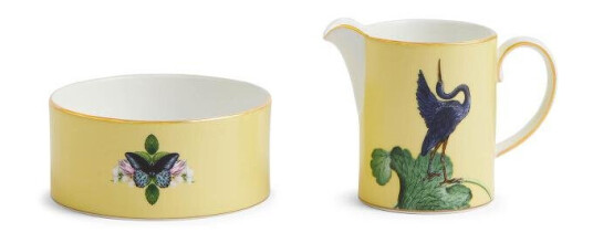 Wedgwood  Waterlily sukker og fløtesett