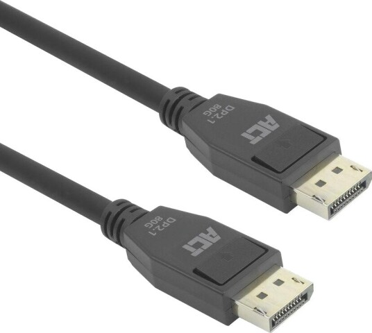 Act Displayport 2.1-Kabel 1 Meter 4K@240Hz, 8K@60Hz Eller 10K@30Hz Dp80 Uhbr20 (Ak4081)