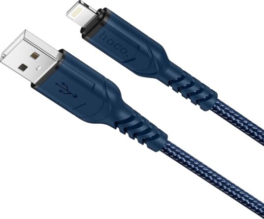 Usb-Kabel Hoco Usb-A Til Lightning, 1 M, Granatblå (6931474744883)