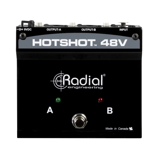 Radial Hotshot 48v Condenser Microphone Switcher Radial Hotshot 48v Condenser Microphone Switcher