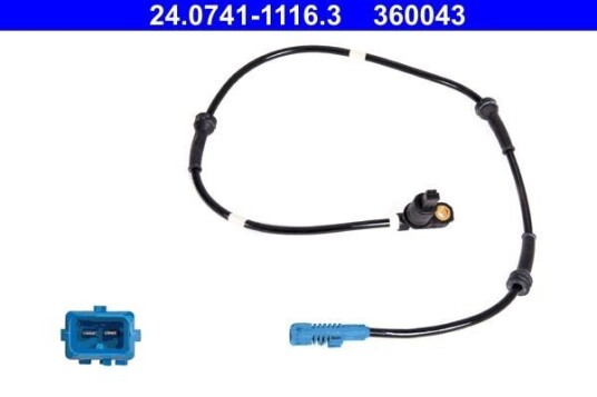 Sensor, ABS ATE 24.0741-1116.3