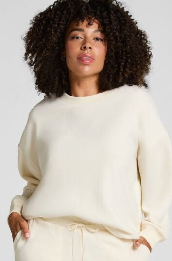 Hunkemöller Topp sporty fleece Hvit