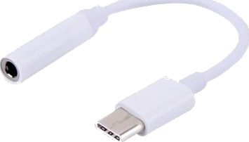 Savio Ak 35   Usb C Til Hodetelefons Jakkadapter   Usb C Hann Til Mini Phone Stereo 3.5 Mm Hunn   12 Cm   Hvit