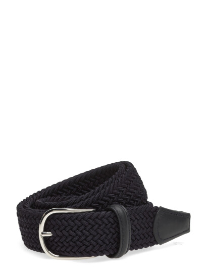 Anderson"s Elastic Woven Belt Beige - 3,5 - Navy - 85