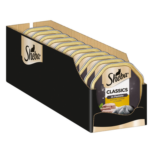 Sheba Økonomipakke Skåler 44 X 85 G Classics I Postei Fjærkrecocktail