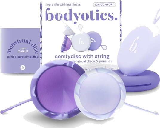ComfyDisc Reusable Menstrual Discs S & L Purple 2 pcs ComfyDisc Reusable Menstrual Discs S & L Purple 2 pcs