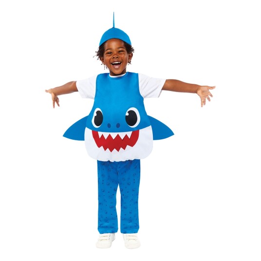Amscan International Baby Shark Blå Barn Karnevalskostyme  Small