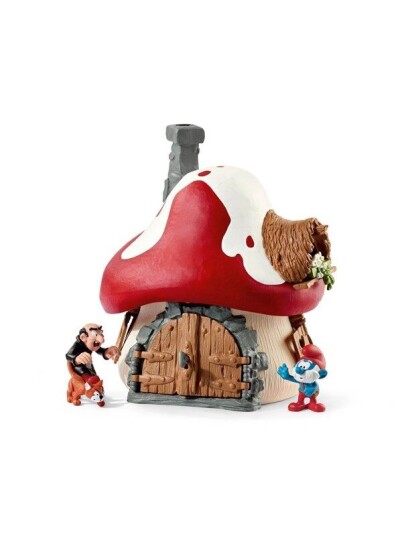 Schleich Smurf House with 2 figurines