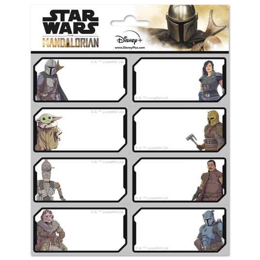 Star Wars The Mandalorian Etiketter Selvklebende