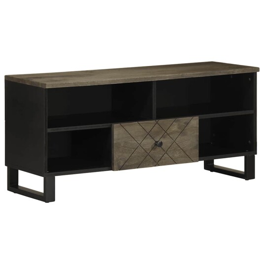 TV benk svart 100x33x46 cm heltre mango TV benk svart 100x33x46 cm heltre mango