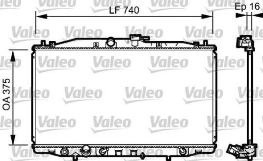 Radiator VALEO 735050 Radiator VALEO 735050