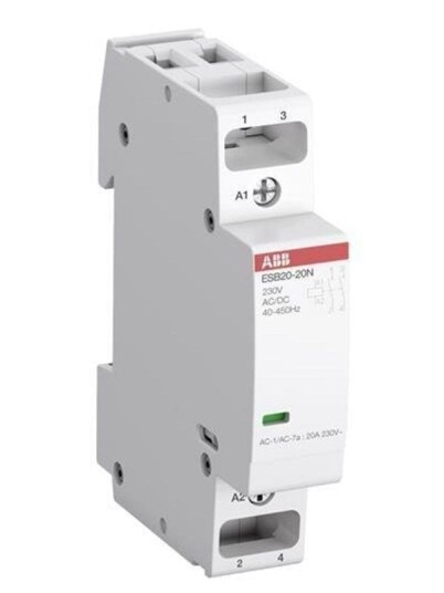 ABB Esb20-11n-06 installation contactor 1no/1nc 230v ac/dc (3471523007499)
