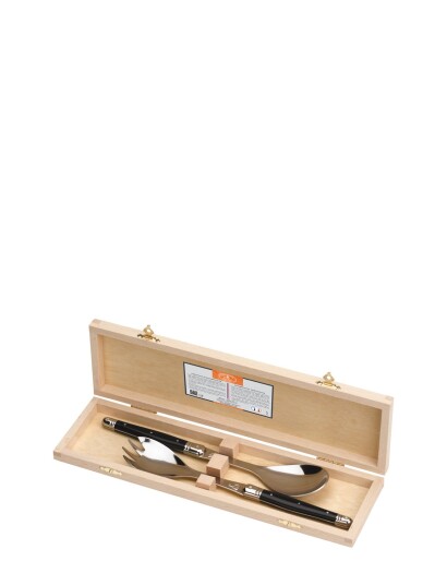 Jean Dubost Laguiole Salatbestik Black L25.5CM
