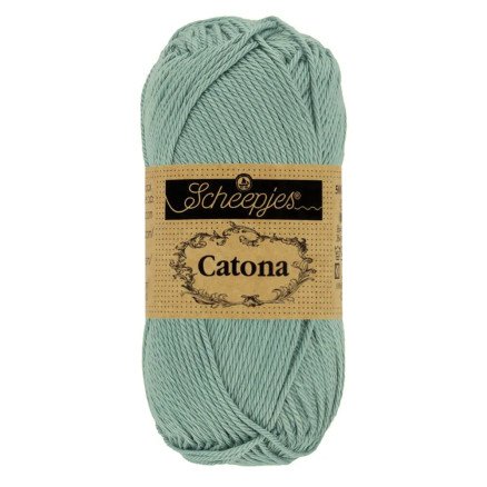 Scheepjes Catona Garn 528 Sølv Blå - 10g