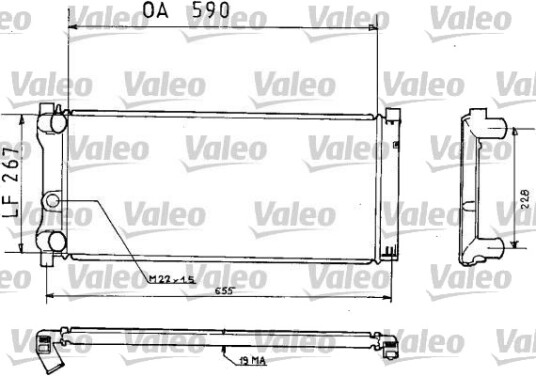 VALEO 730473 Radiator motorkjøling