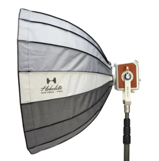 Hobolite Pro Softbox 90cm Bowens S Rund softboks 16 spiler, Paraplyfunksjon