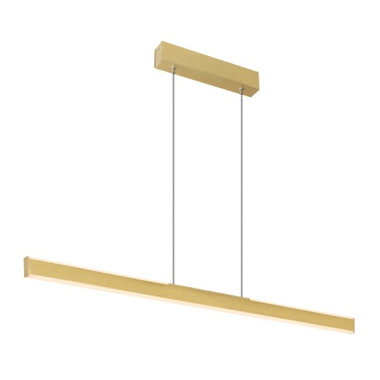 One linear 100 cm takpendel opp/ned lys 24W 2700/3000 Kelvin - Dimbar - Messing
