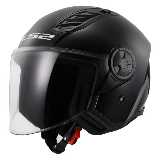 LS2 Halvhjelm  OF616 Airflow II Solid Blank Svart