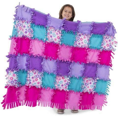 Melissa &  Doug Laget Av Meg Blomstrete Fleece teppe